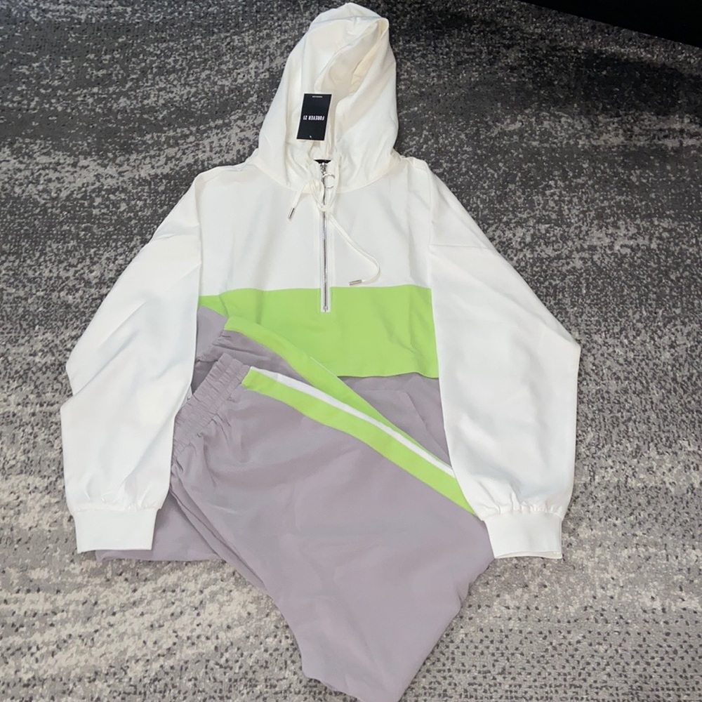 Forever 21 Tracksuit Silky type of material